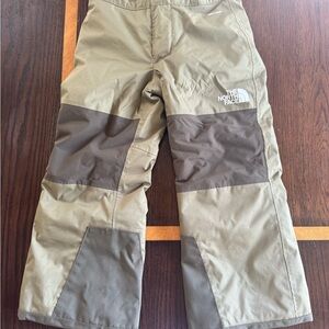 The North Face Boy's Olive and Brown snow Pants